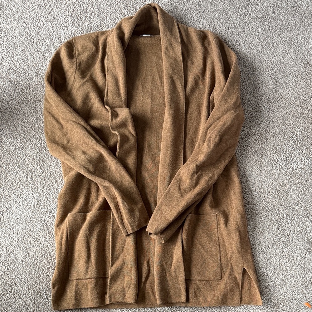 J Crew camel color cardigan